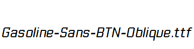 Gasoline-Sans-BTN-Oblique