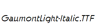 GaumontLight-Italic