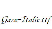 Gaze-Italic