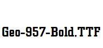 Geo-957-Bold