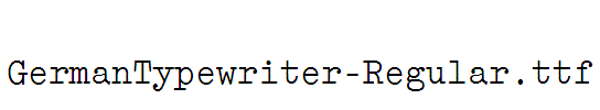 GermanTypewriter-Regular