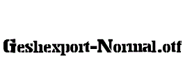 Geshexport-Normal