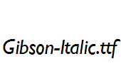 Gibson-Italic