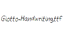 Giotto-Handwriting