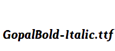 GopalBold-Italic