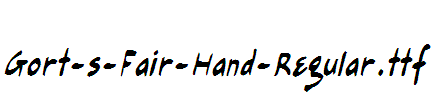 Gort-s-Fair-Hand-Regular