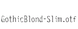 GothicBlond-Slim