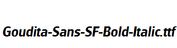 Goudita-Sans-SF-Bold-Italic