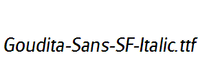 Goudita-Sans-SF-Italic