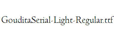 GouditaSerial-Light-Regular