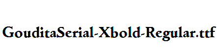 GouditaSerial-Xbold-Regular