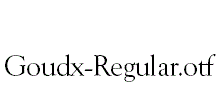 Goudx-Regular