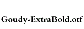 Goudy-ExtraBold