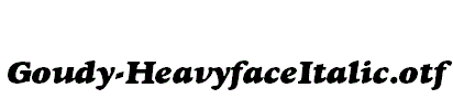 Goudy-HeavyfaceItalic