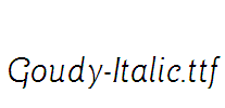 Goudy-Italic