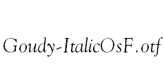 Goudy-ItalicOsF