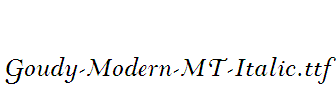 Goudy-Modern-MT-Italic