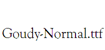 Goudy-Normal