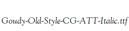 Goudy-Old-Style-CG-ATT-Italic