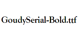 GoudySerial-Bold