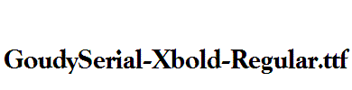 GoudySerial-Xbold-Regular