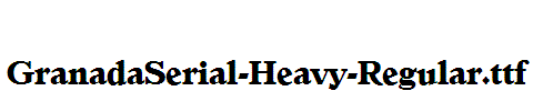 GranadaSerial-Heavy-Regular