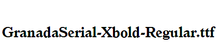 GranadaSerial-Xbold-Regular