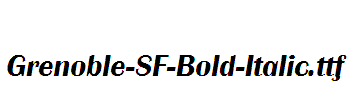 Grenoble-SF-Bold-Italic