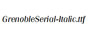 GrenobleSerial-Italic