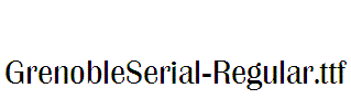 GrenobleSerial-Regular