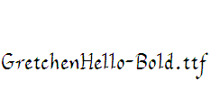 GretchenHello-Bold