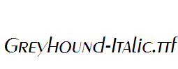 Greyhound-Italic