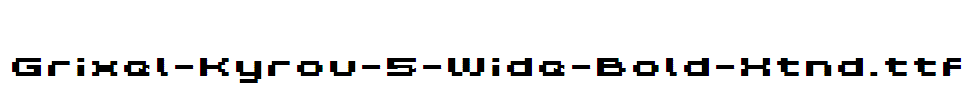 Grixel-Kyrou-5-Wide-Bold-Xtnd