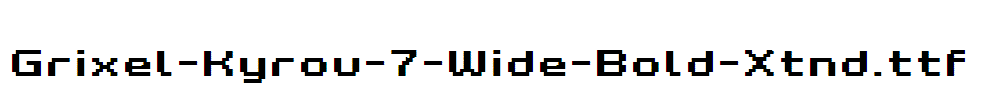 Grixel-Kyrou-7-Wide-Bold-Xtnd