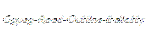 Gypsy-Road-Outline-Italic