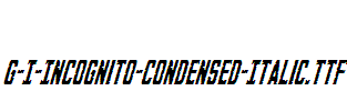 G-I-Incognito-Condensed-Italic