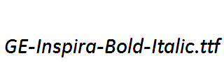 GE-Inspira-Bold-Italic