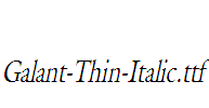 Galant-Thin-Italic