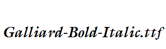 Galliard-Bold-Italic