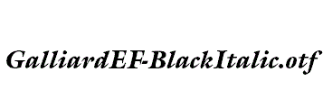 GalliardEF-BlackItalic