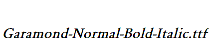 Garamond-Normal-Bold-Italic