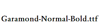 Garamond-Normal-Bold