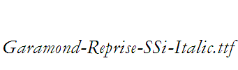 Garamond-Reprise-SSi-Italic