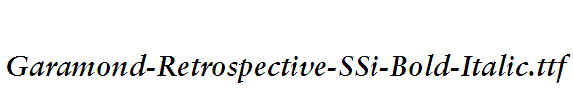 Garamond-Retrospective-SSi-Bold-Italic