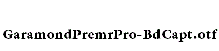 GaramondPremrPro-BdCapt