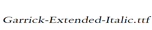 Garrick-Extended-Italic