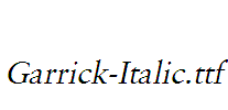 Garrick-Italic