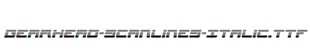 Gearhead-Scanlines-Italic