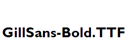 GillSans-Bold