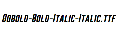 Gobold-Bold-Italic-Italic